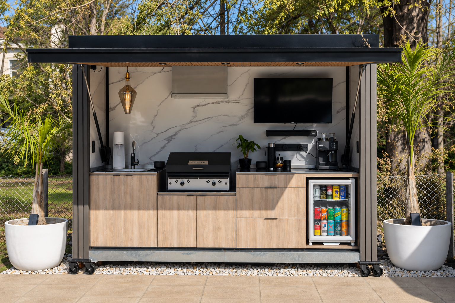 VIVAR instalado sin obra en un espacio exterior